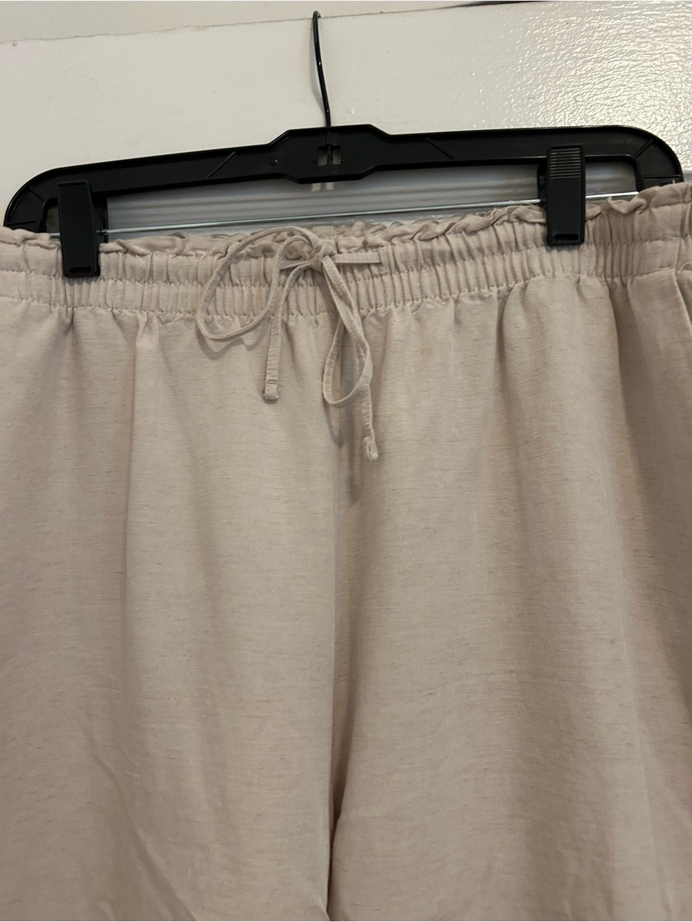 H&M Beige Wide-Leg Drawstring Pants - Picture 3 of 7
